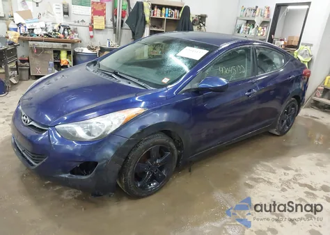2012 Hyundai Elantra Gls z USA, uszkodzony, nr VIN 5NPDH4AE3CH064083